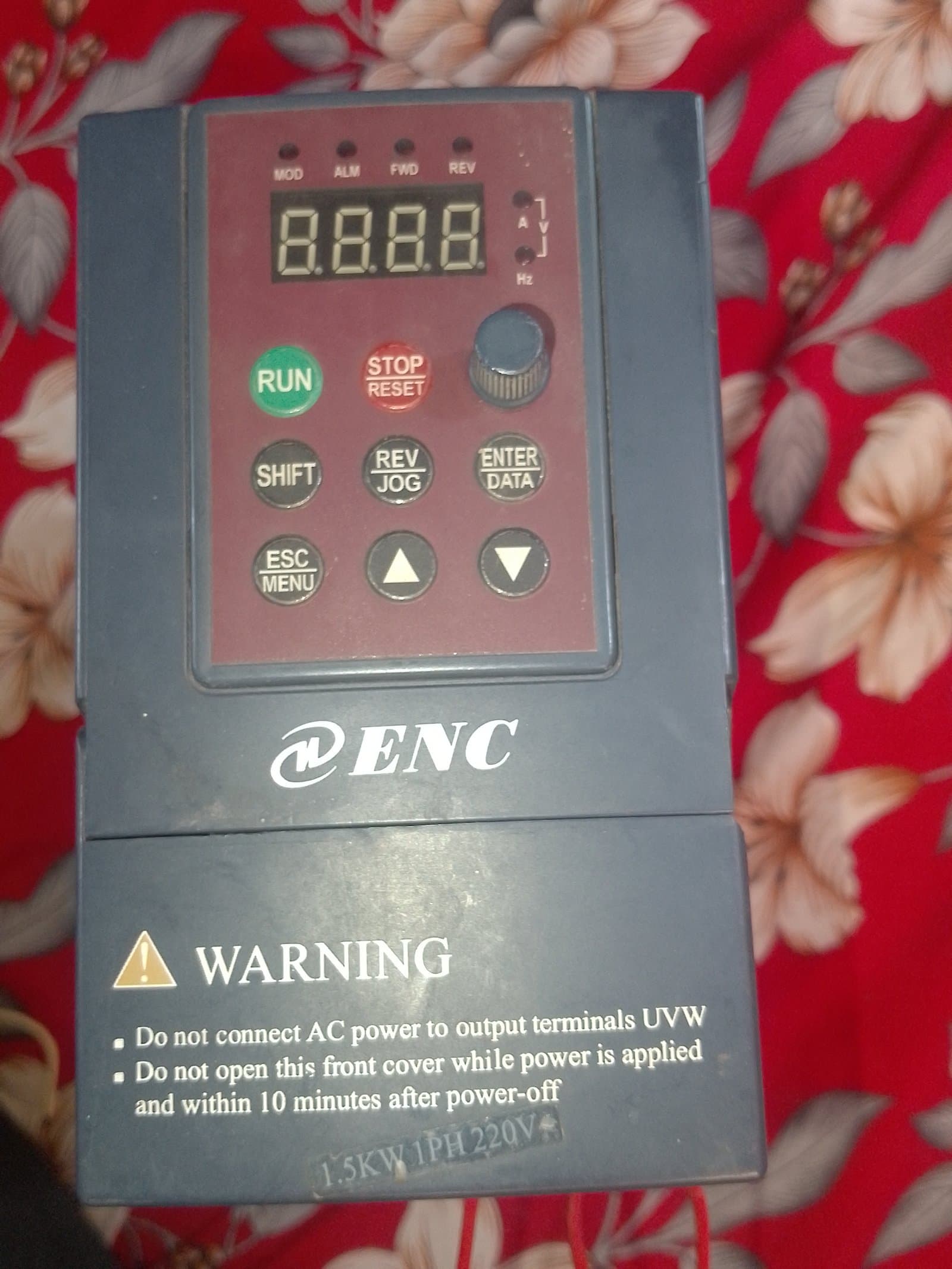 ENC 1.5kW VFD Inverter | 220V Single Phase Input | 220V Three Phase Output | Price Negotiable phone number:03153750426